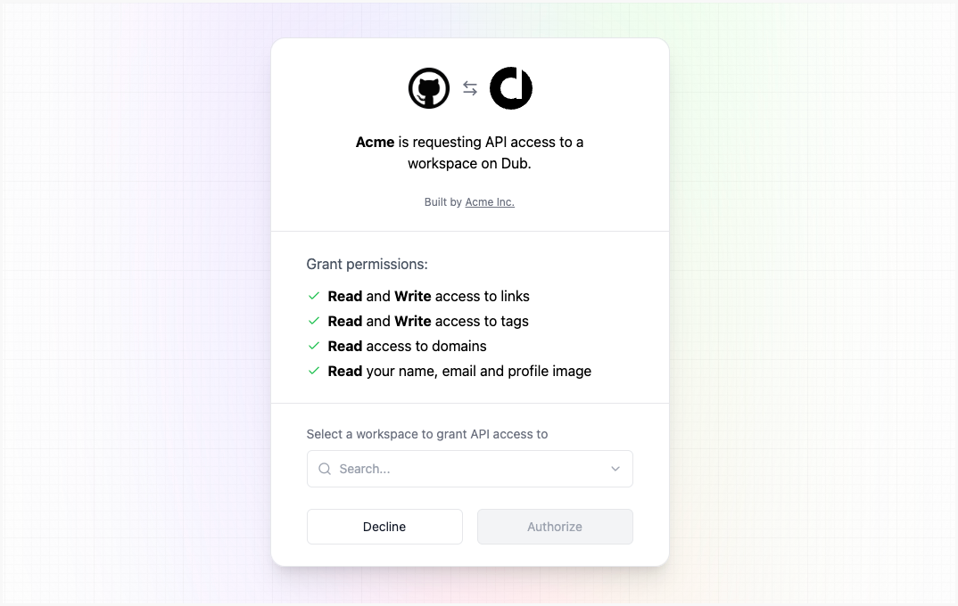 OAuth consent screen