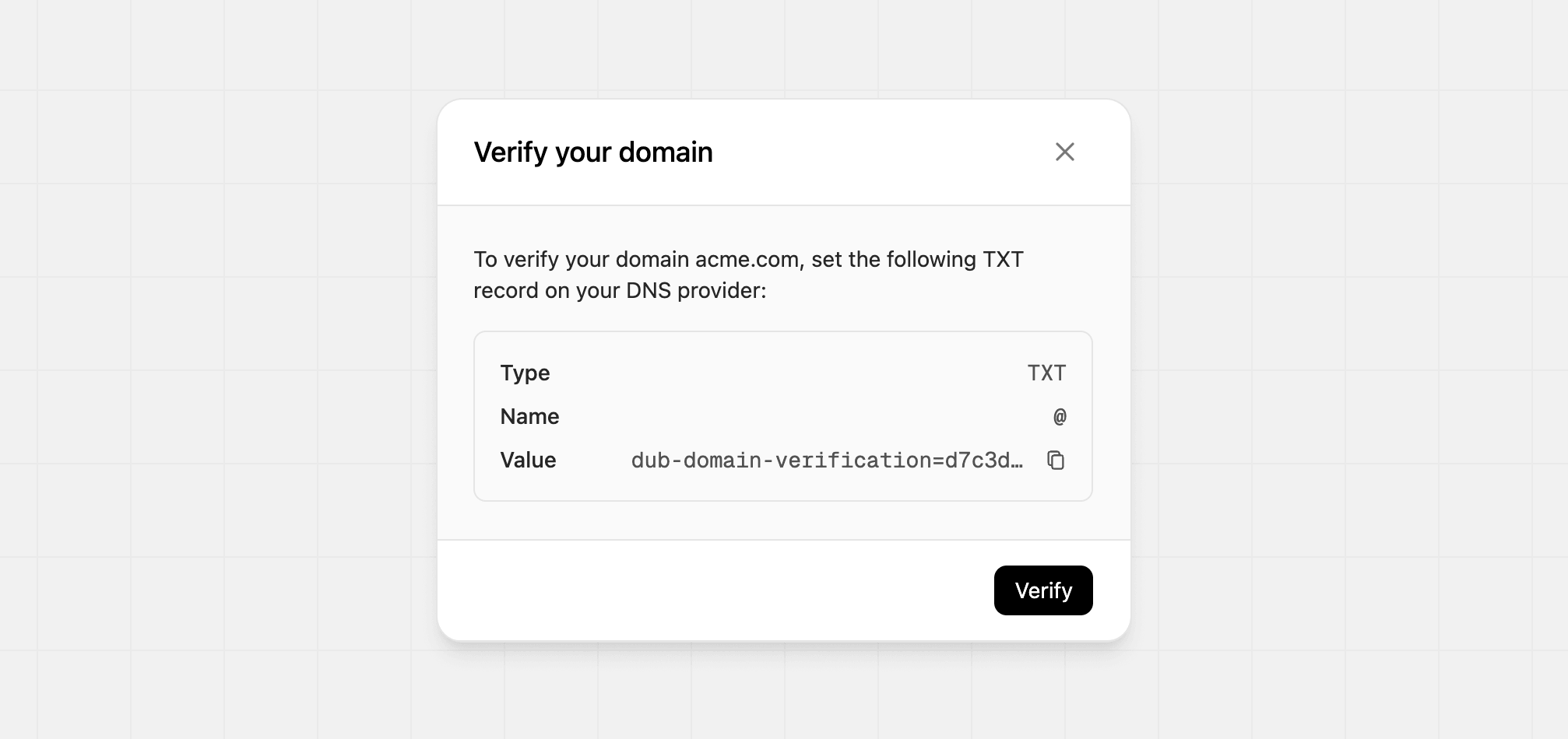 Website verification