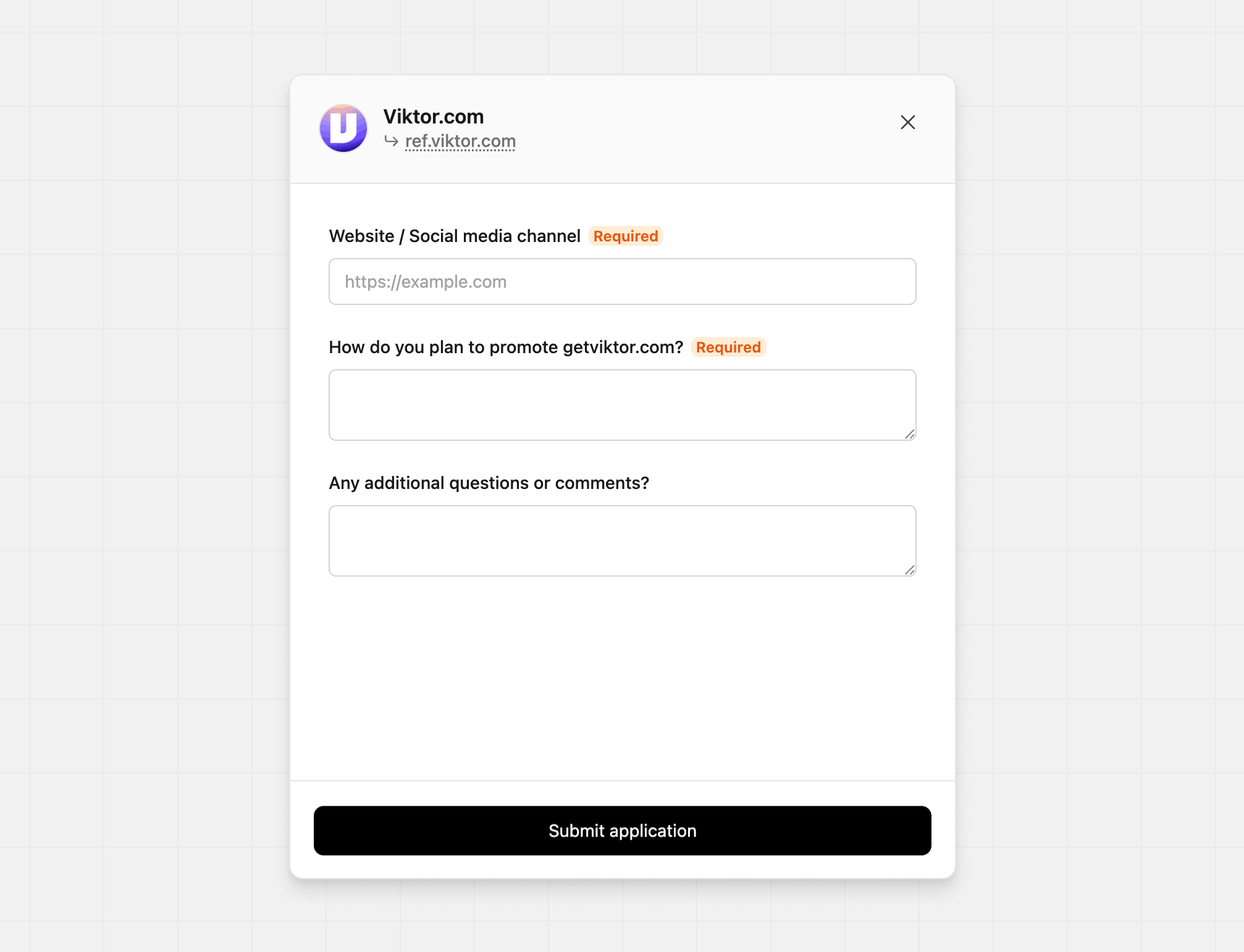 Program application