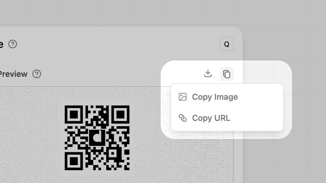 Copying your QR code