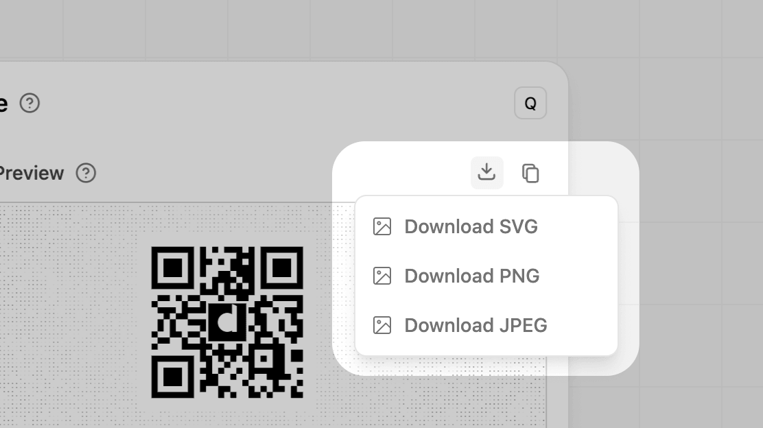 Downloading your QR code