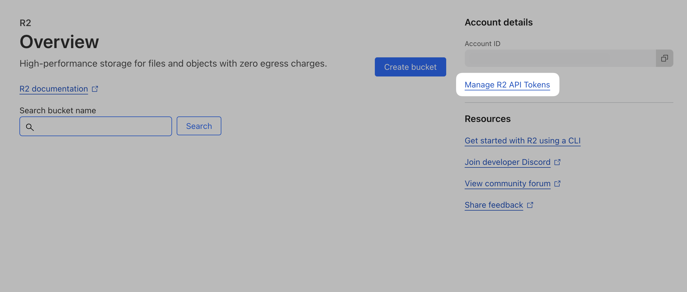 Cloudflare manage API tokens