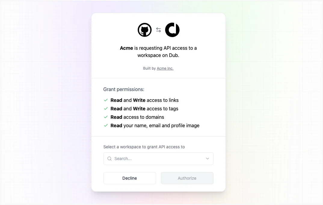OAuth consent screen