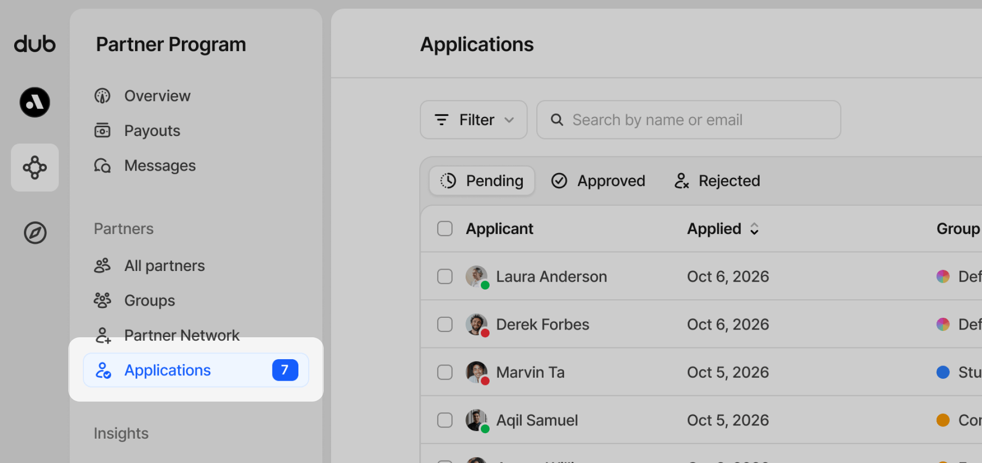Program applications location
