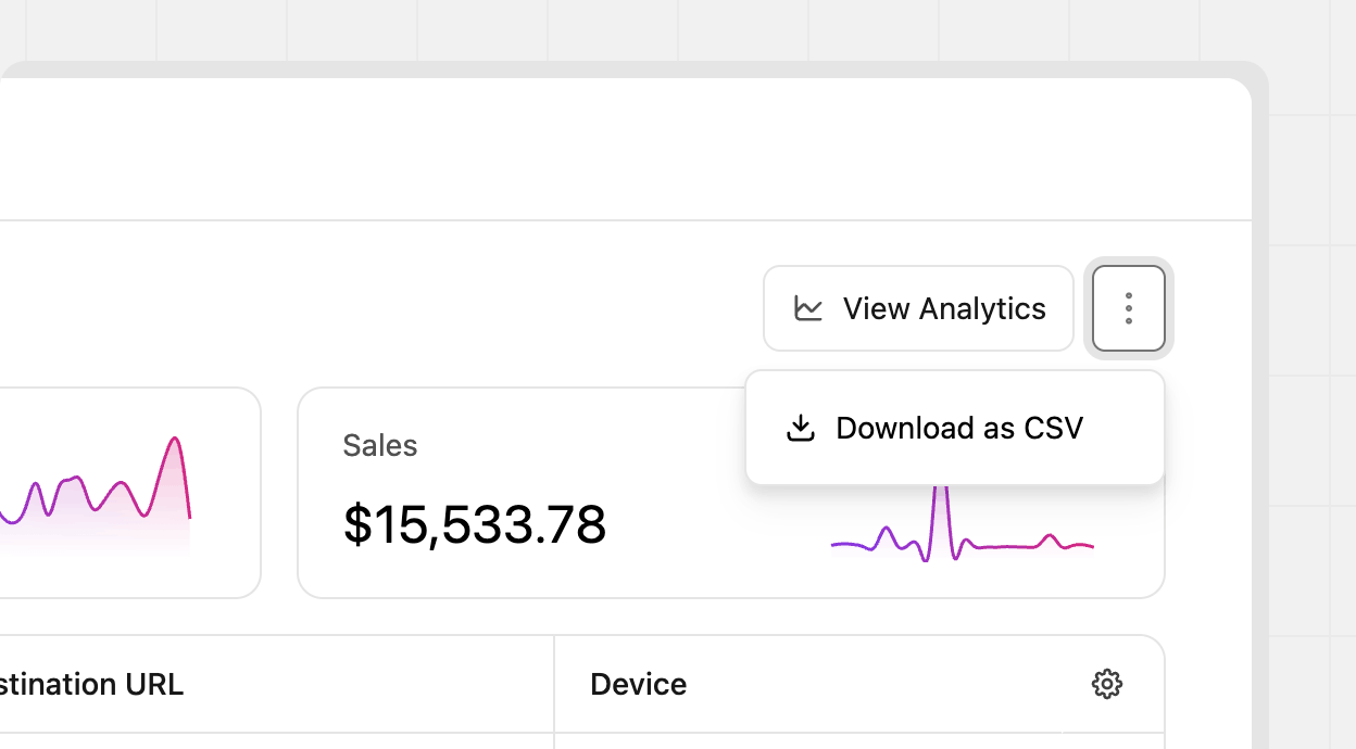 Exporting the filtered events stream to CSV
