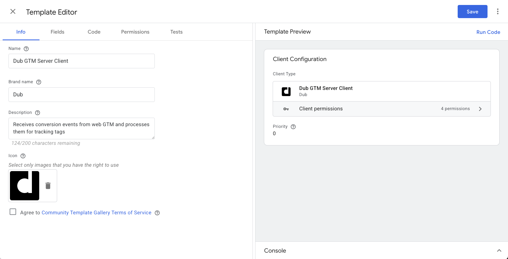 GTM Server Client Template