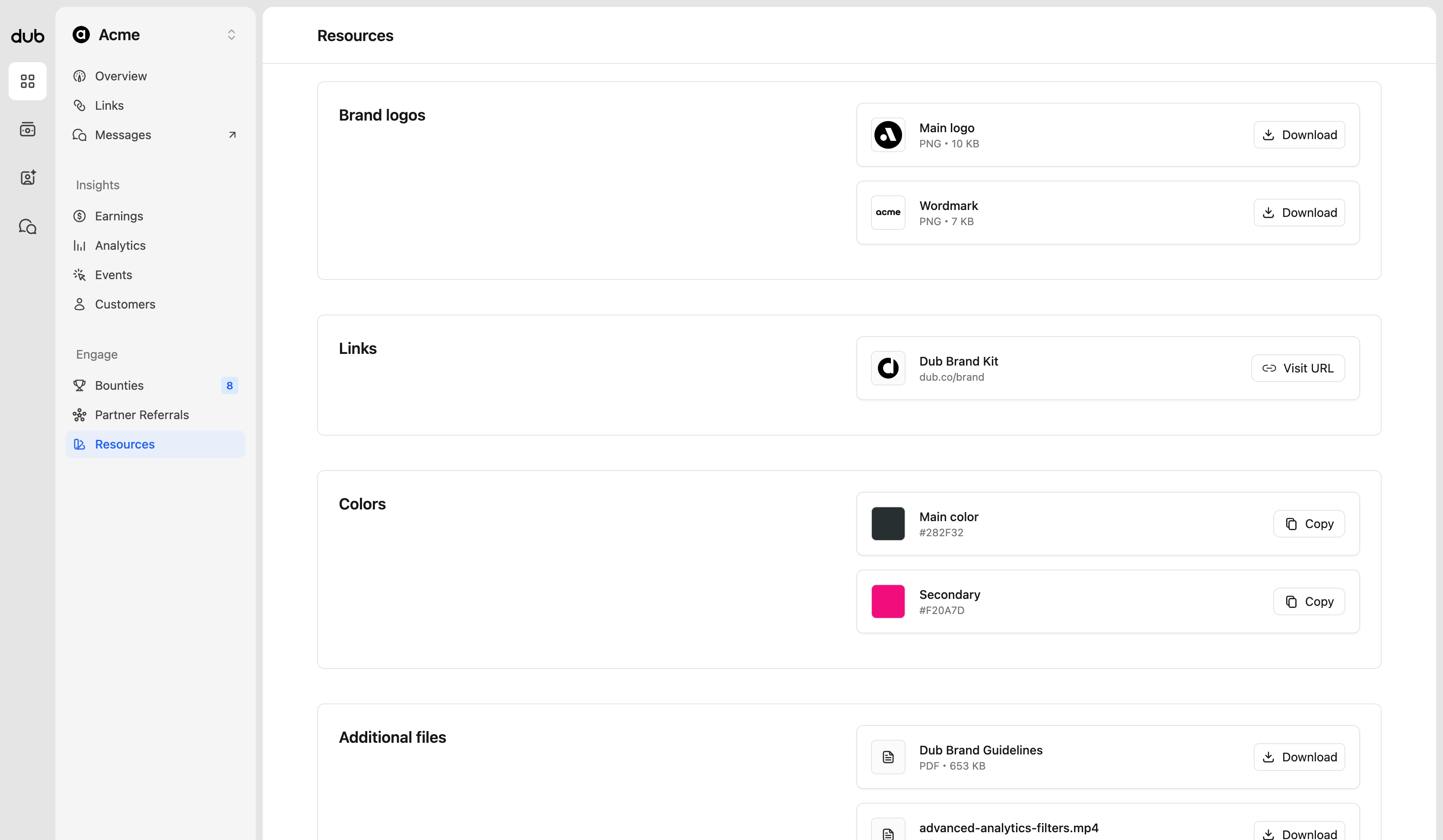 Program resources