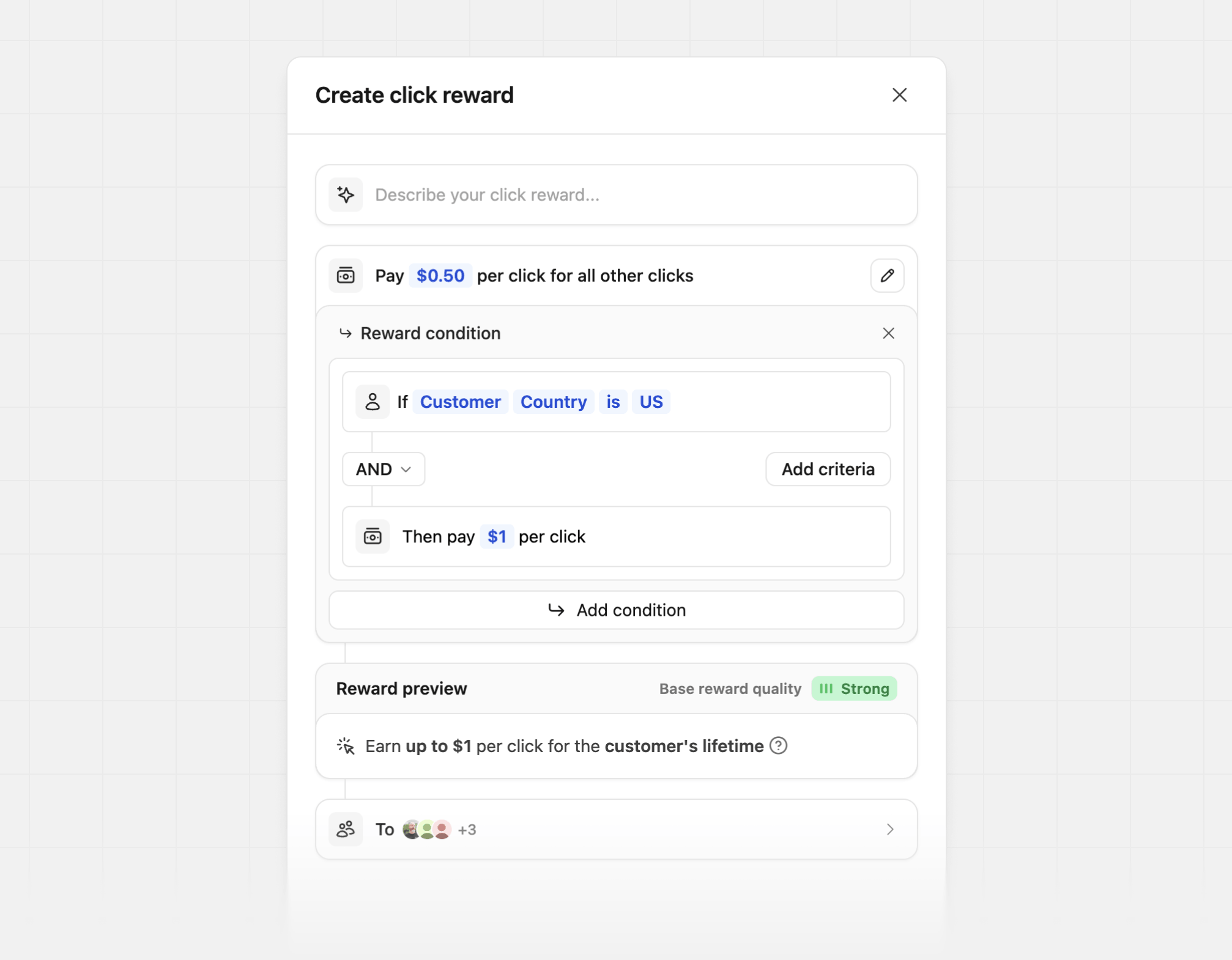 Create click condition