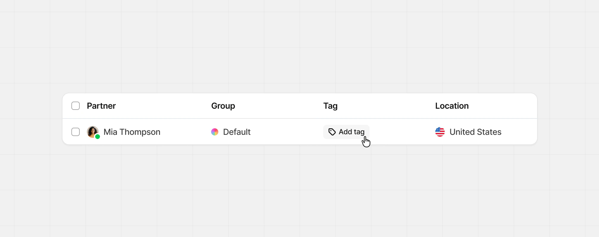 Adding partner tags from the partner table