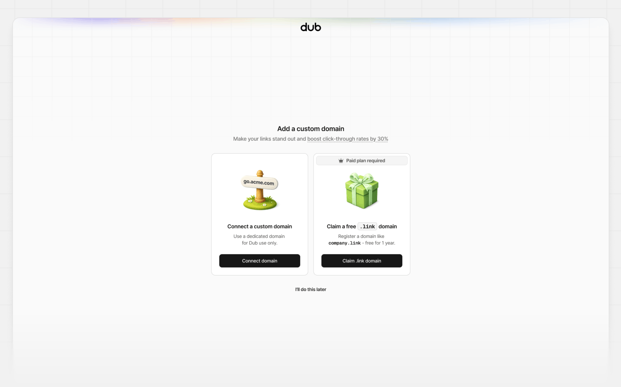 Claim your free .link domain