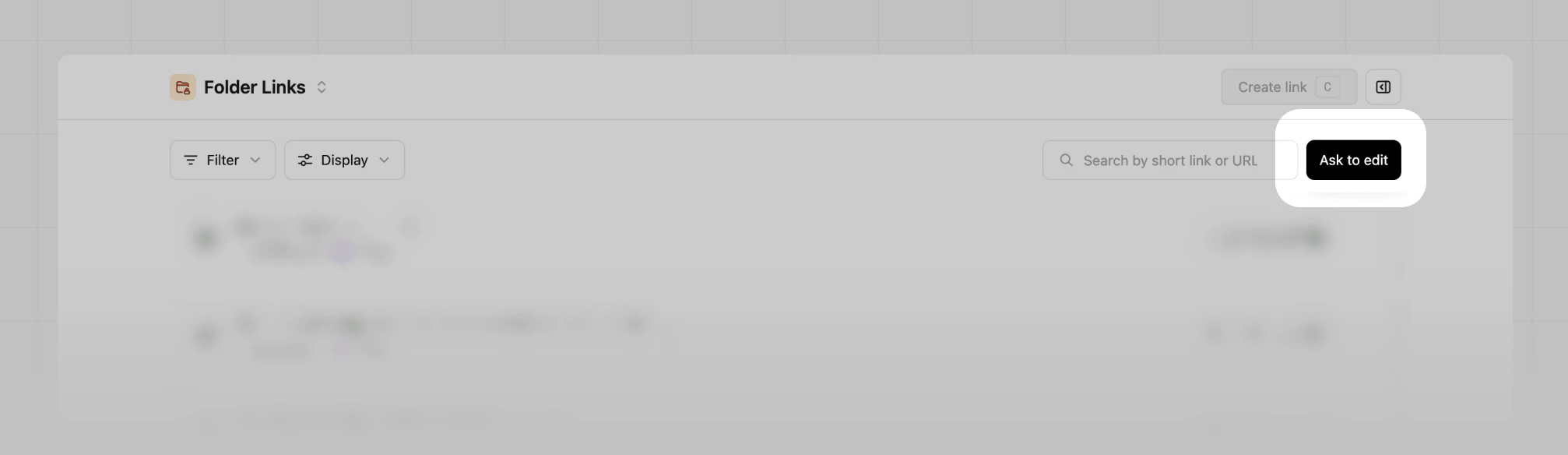 Request edit access folder