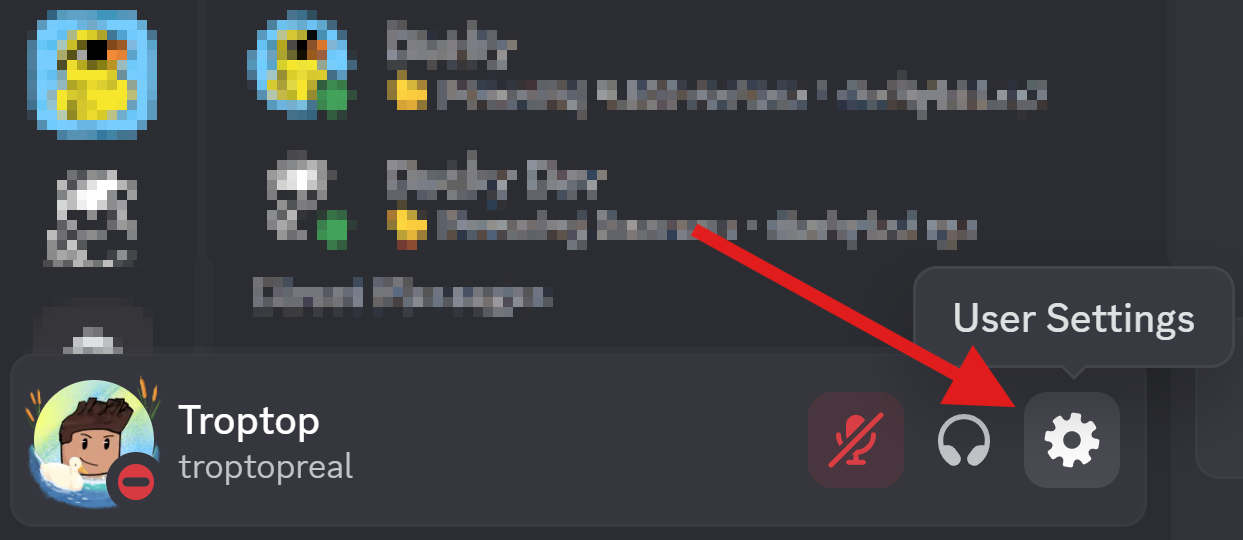Open User Settings