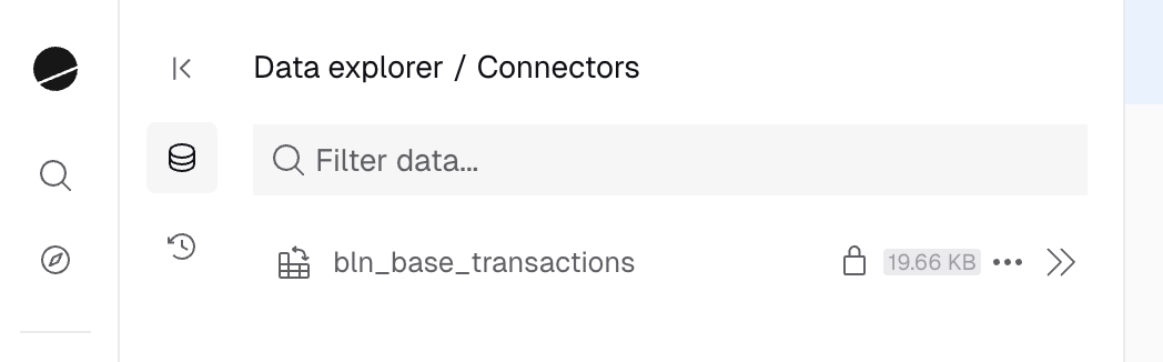 Data Transformations in Data Explorer under Connectors