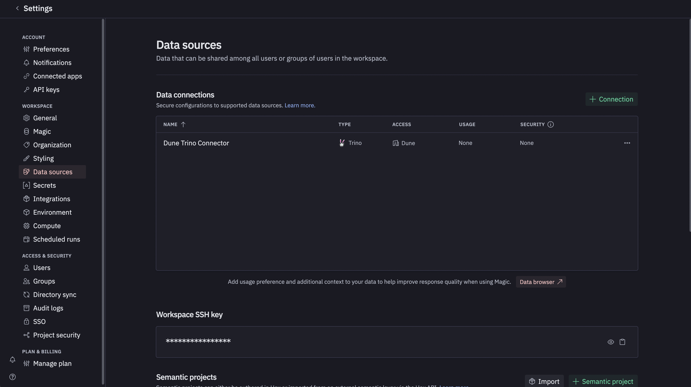 Hex step 1: Open Data sources