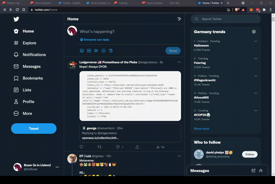 Twitter automatically renders the embed link correctly