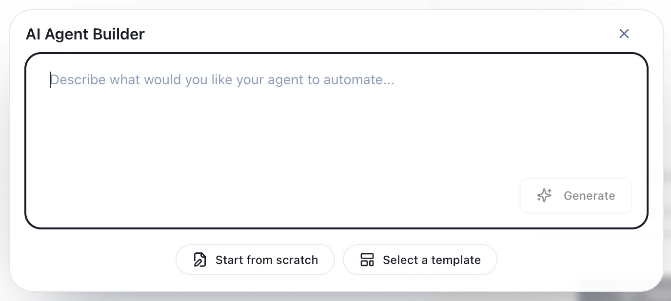 The three Assignment build options: Builder, Template, and Manual