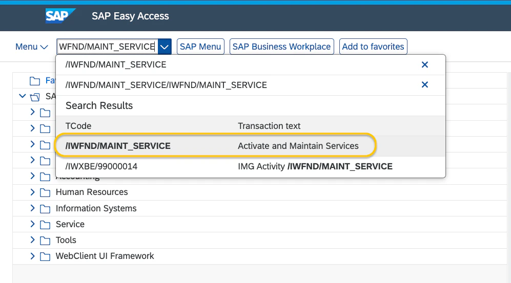 /IWFND/MAINT_SERVICE initial screen