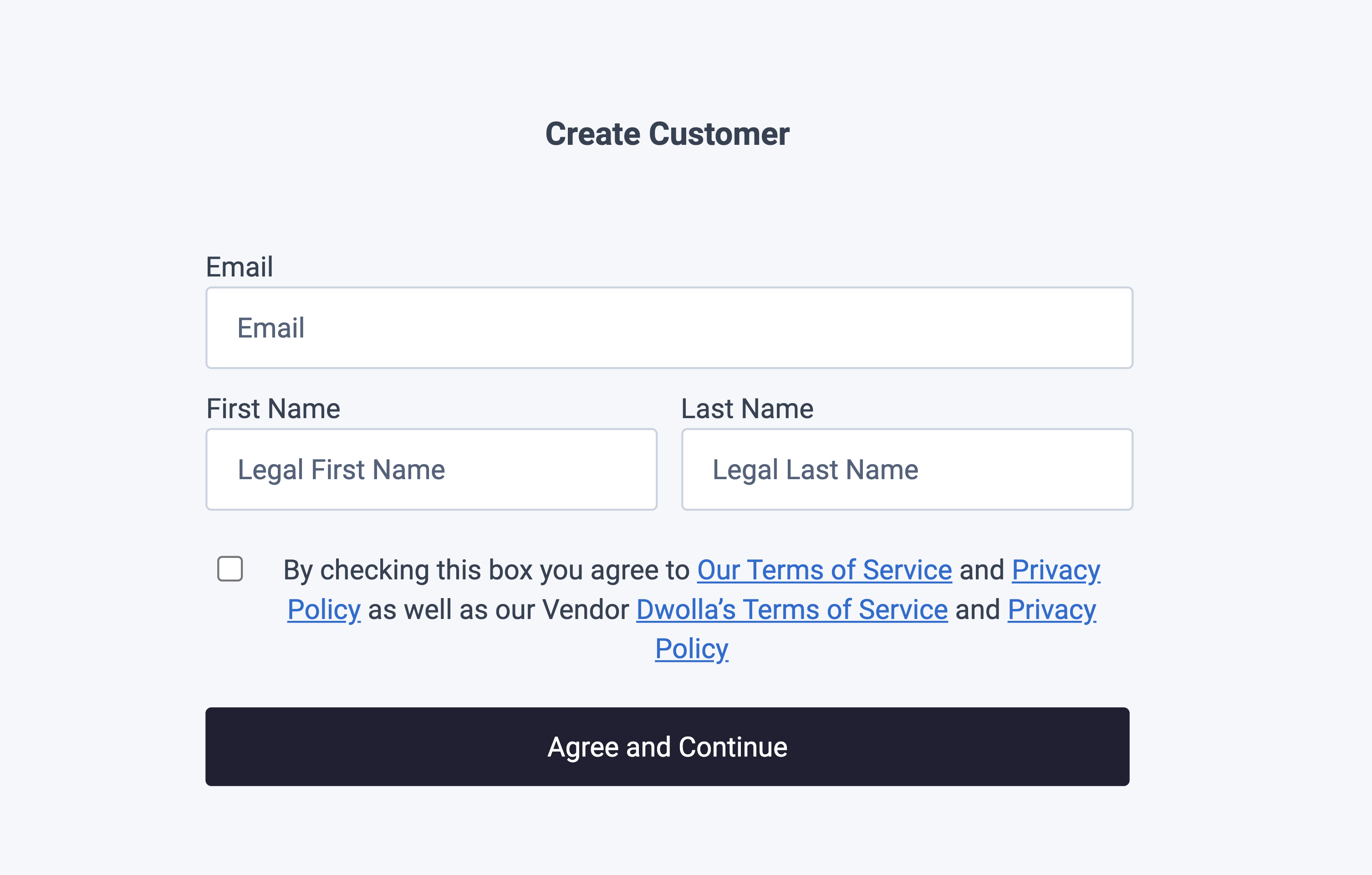 Create a Customer Drop-in Component