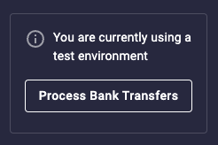 Process bank transfers