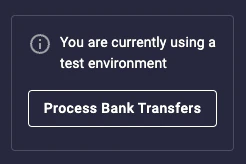 Process bank transfers