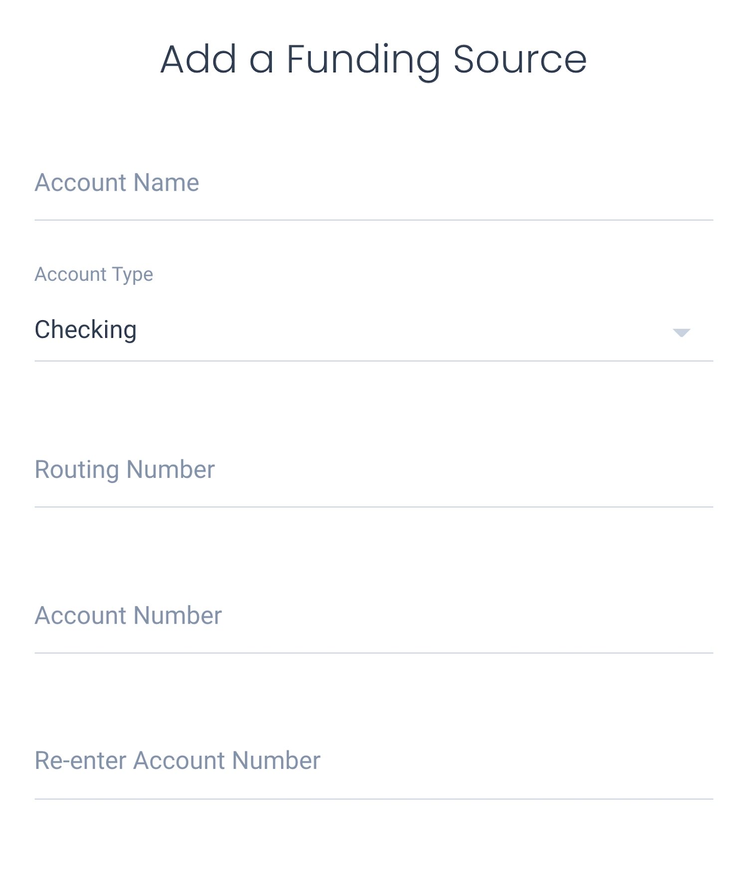An example form UI component to present to your users.