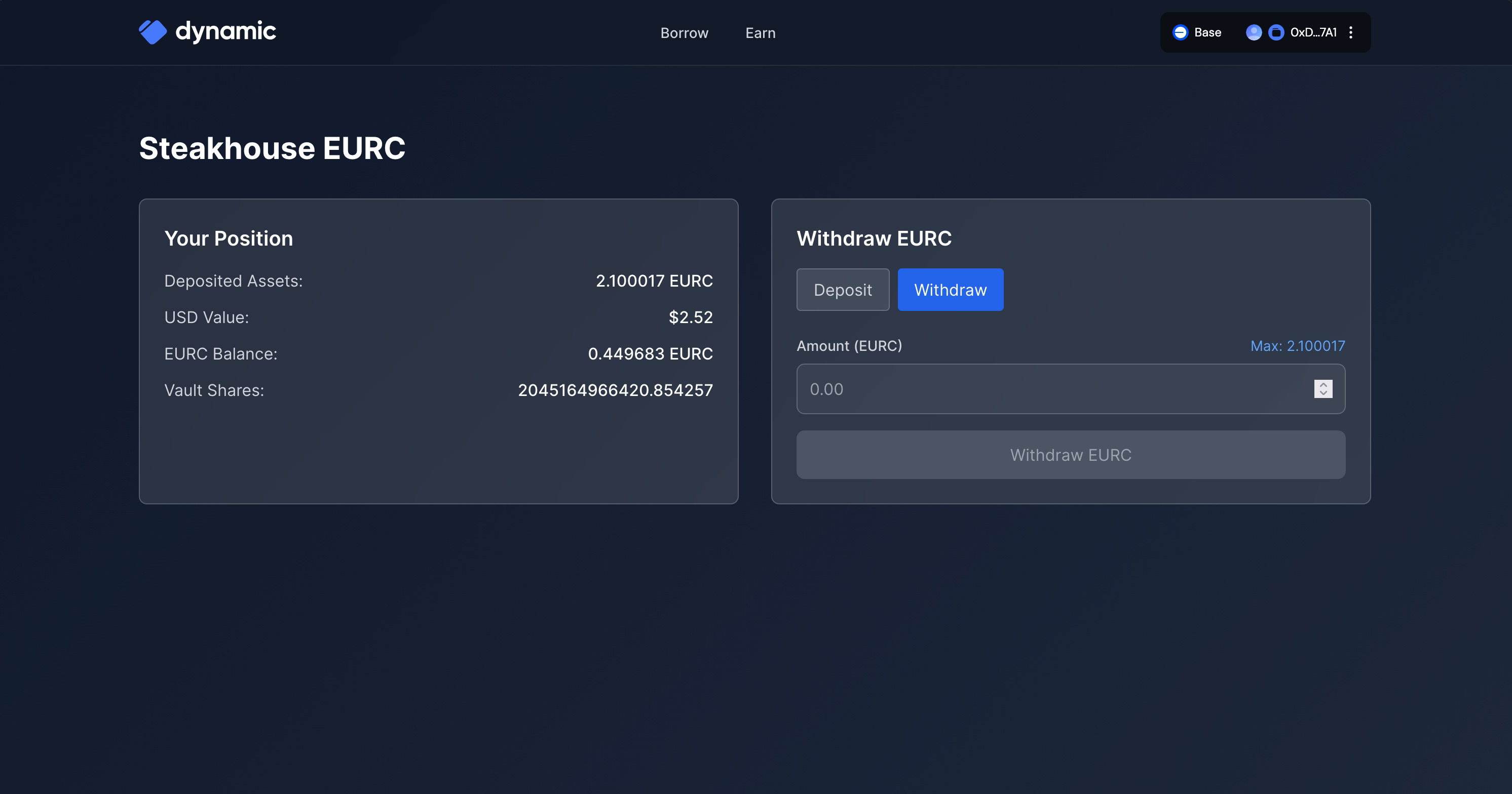Morpho Vault Detail Page