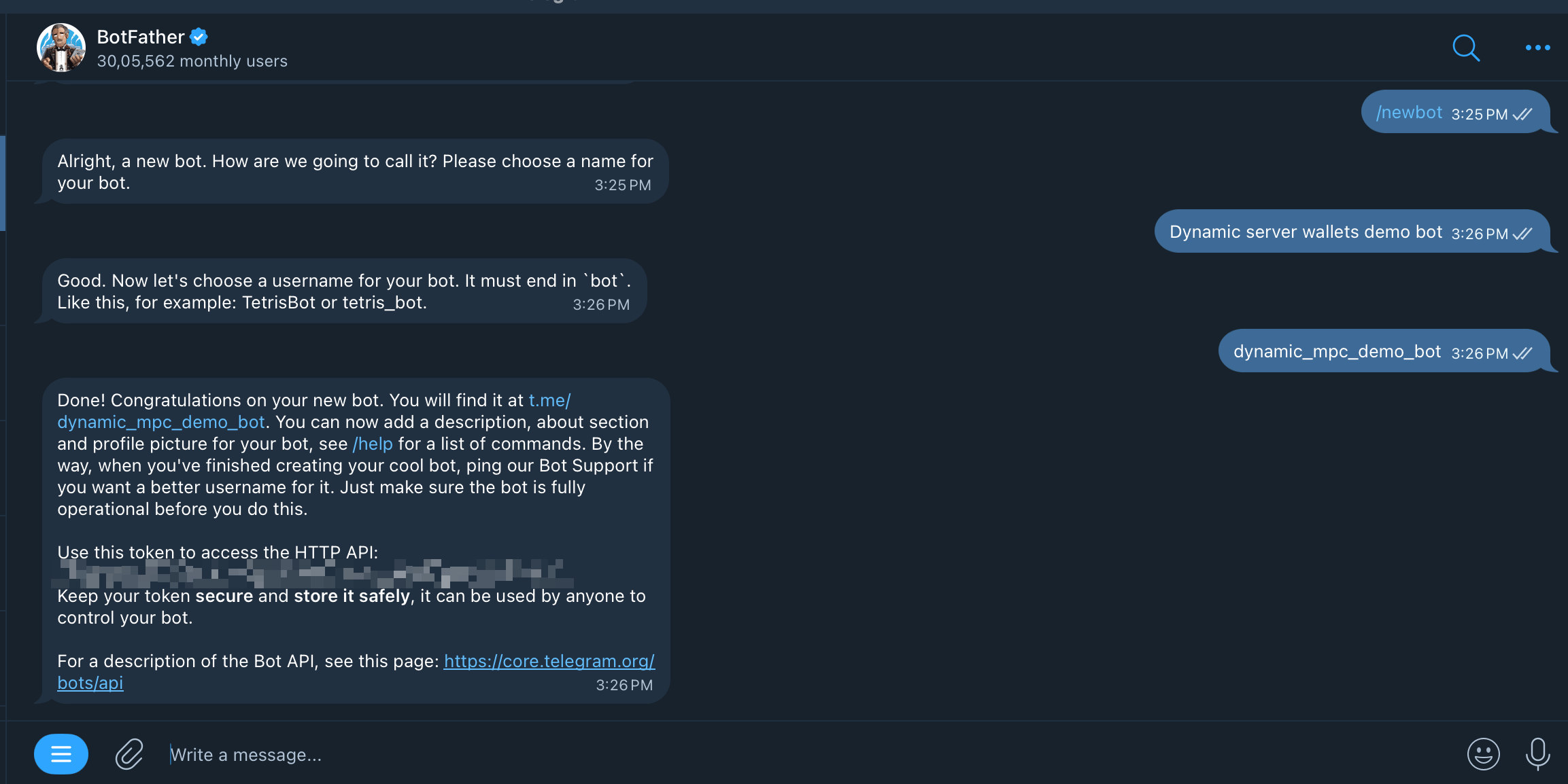 Create bot