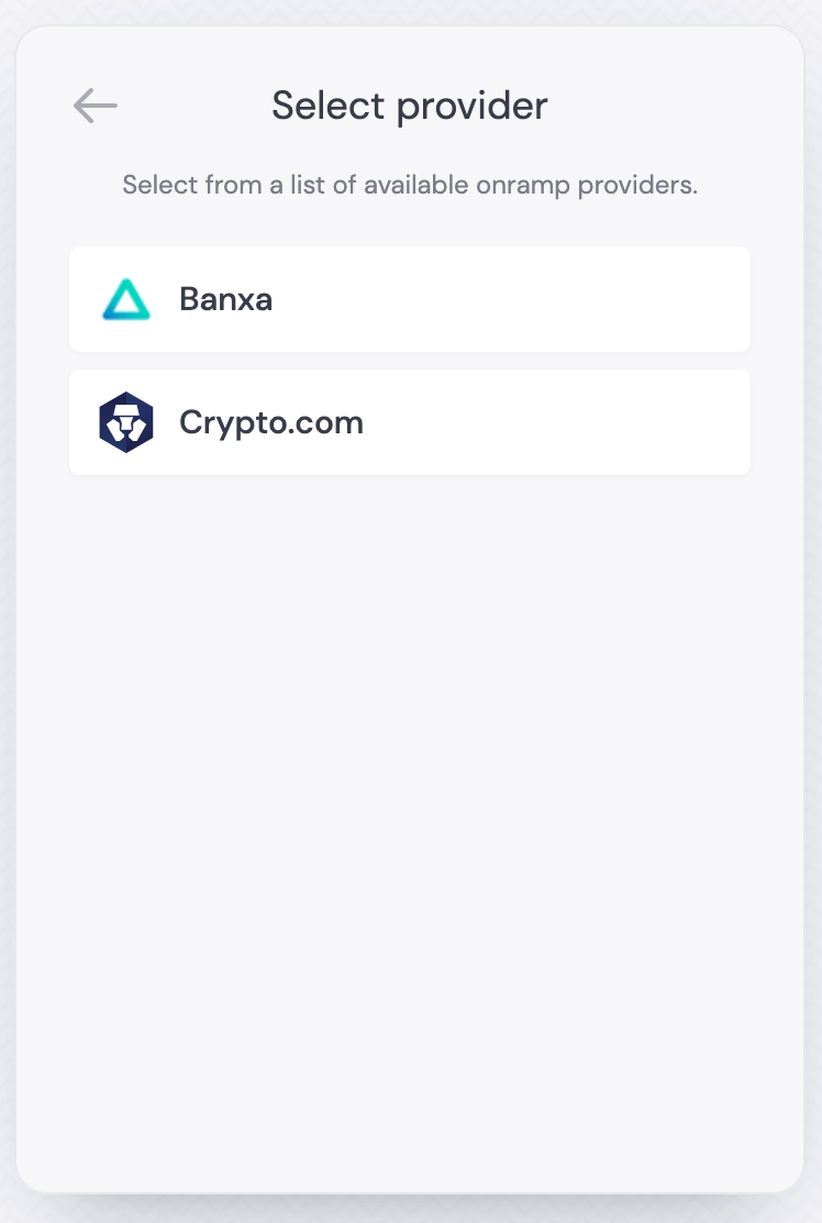 Crypto.com Onramp Widget