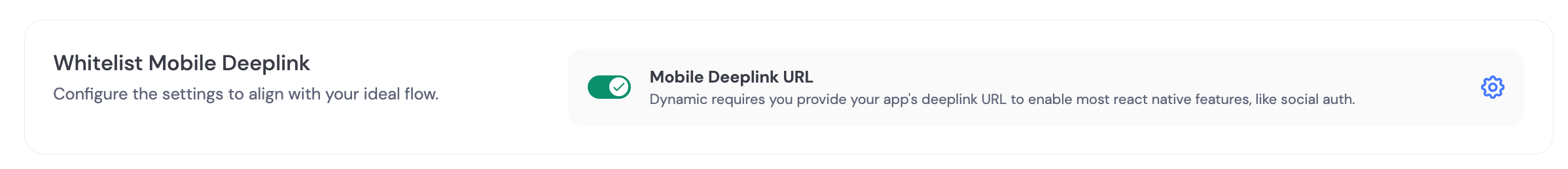 Whitelist deeplink