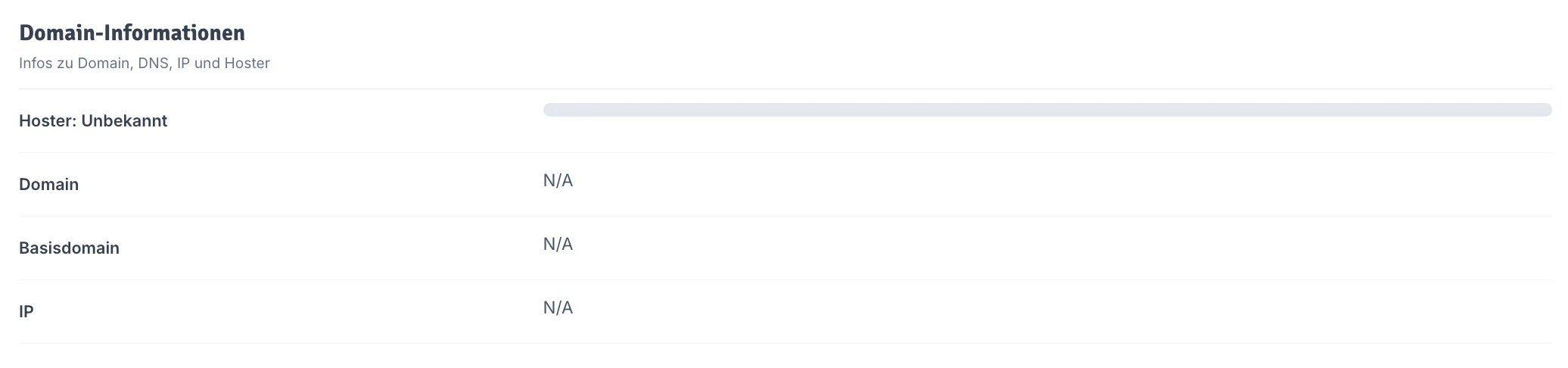 Domain-Informationen