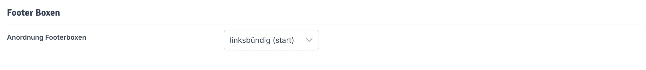 Footer Boxen