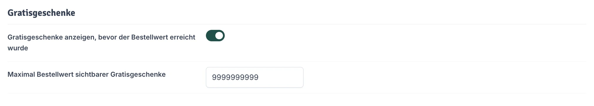 Gratisgeschenke