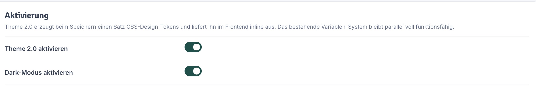 Aktivierung