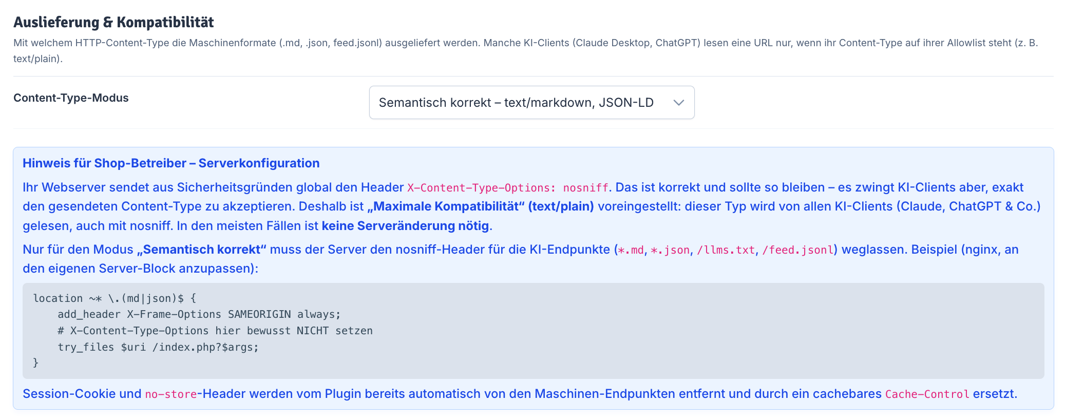Auslieferung & Kompatibilität