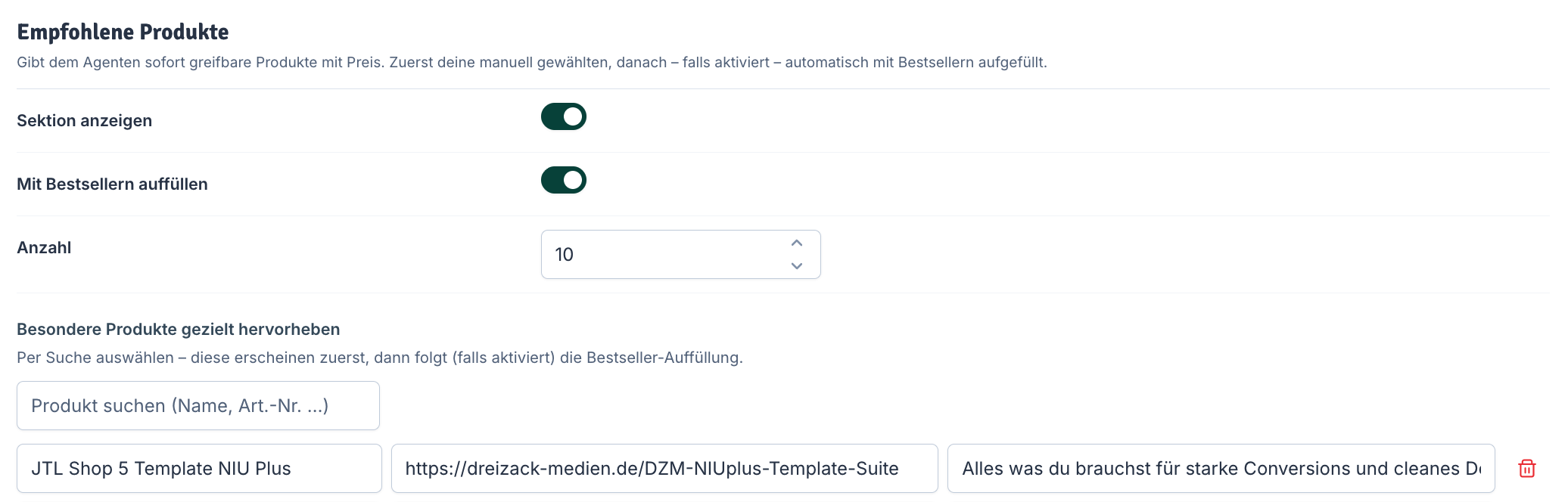 Empfohlene Produkte