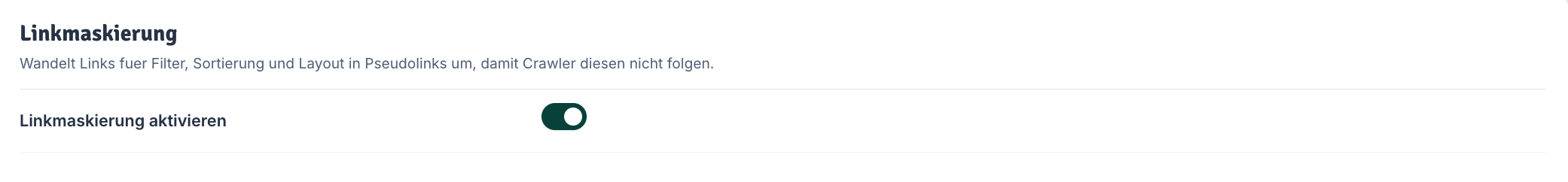 Linkmaskierung
