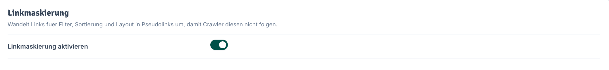 Linkmaskierung