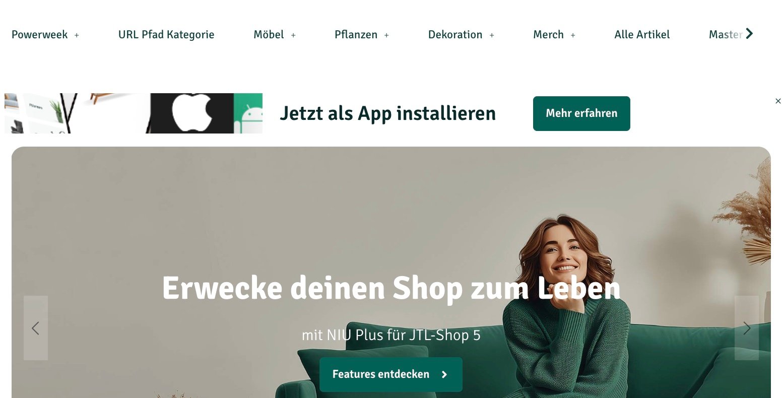 Beispiel Topbar