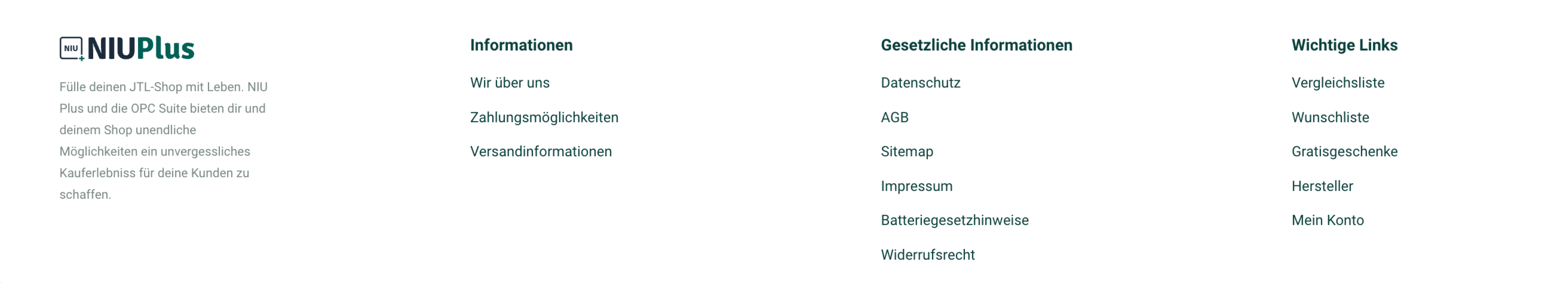 Footerboxen auf Breite verteilt