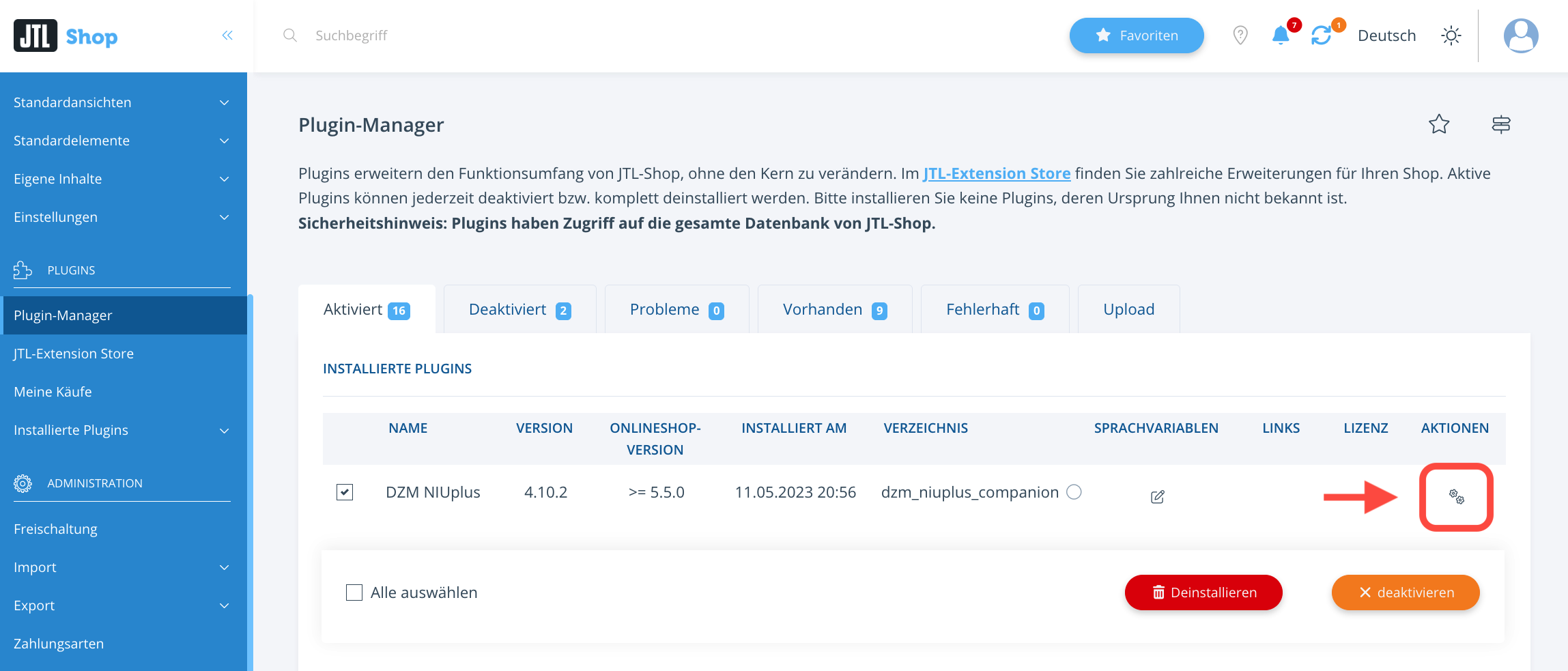 Lizenzschlüssel eintragen