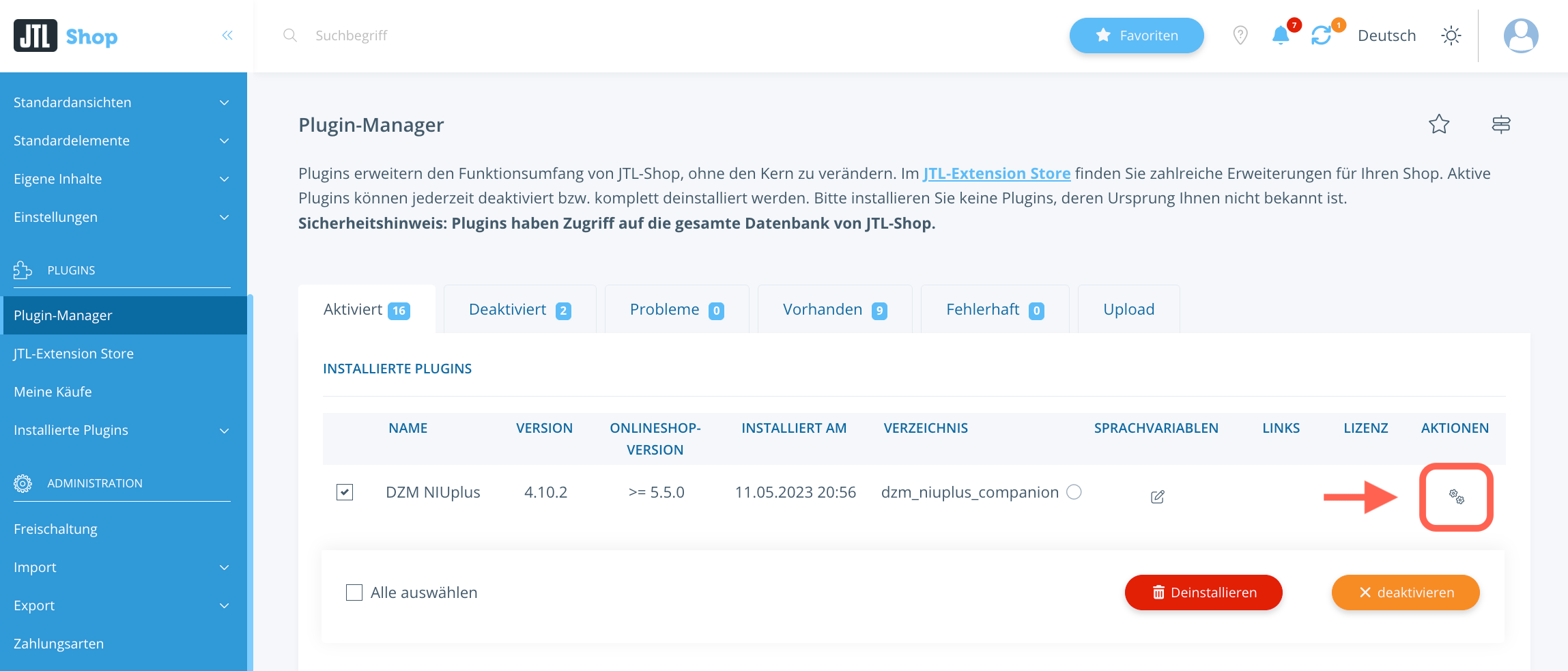 Lizenzschlüssel eintragen