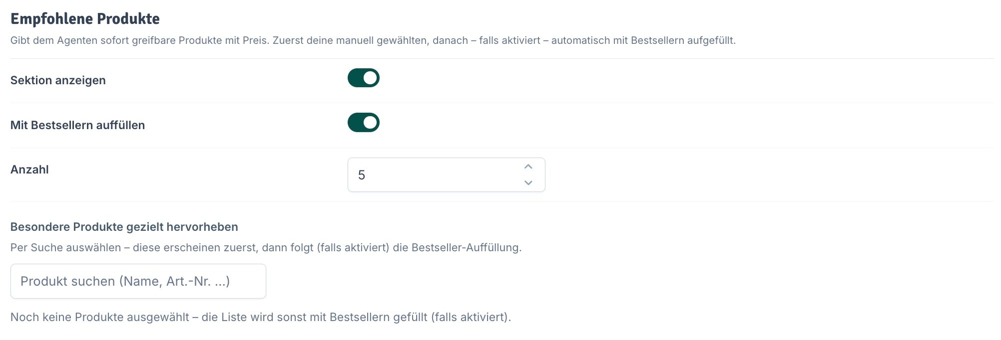 Empfohlene Produkte