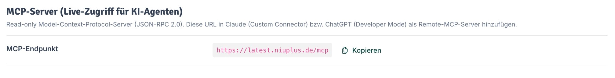 MCP-Server – Live-Zugriff für KI-Agenten