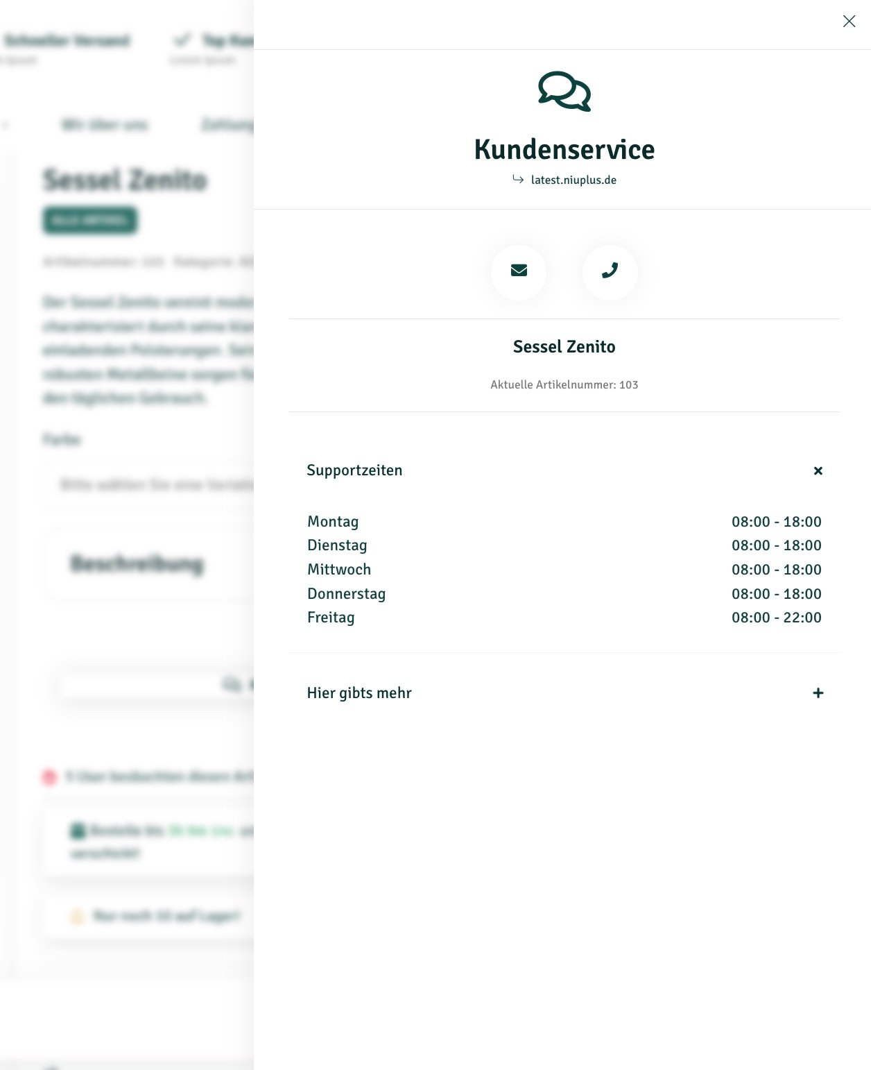 Beispiel Popup