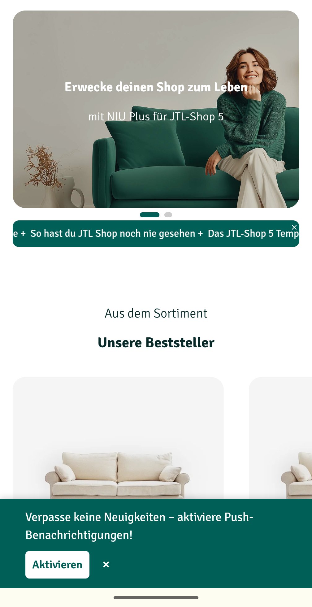 Banner-Position: Unten