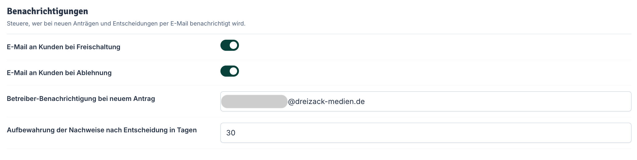 Benachrichtigungen