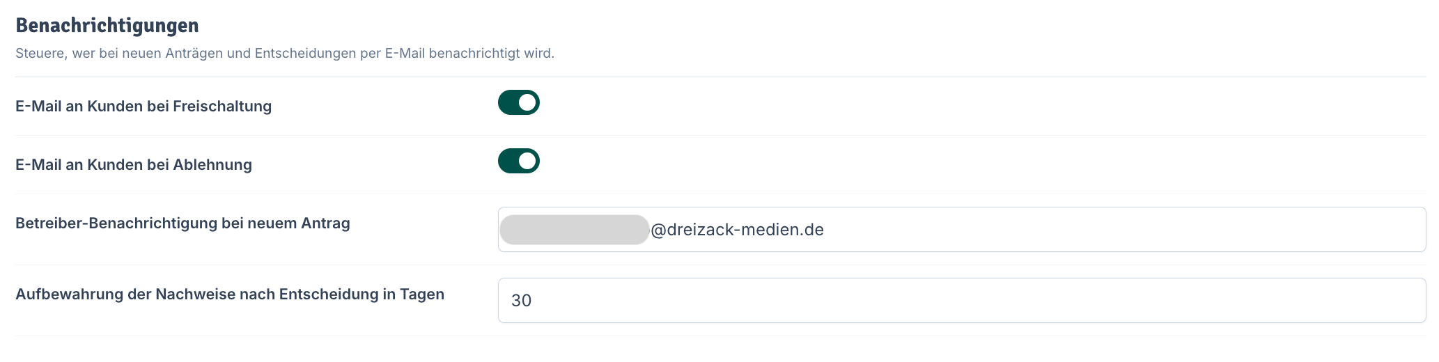 Benachrichtigungen