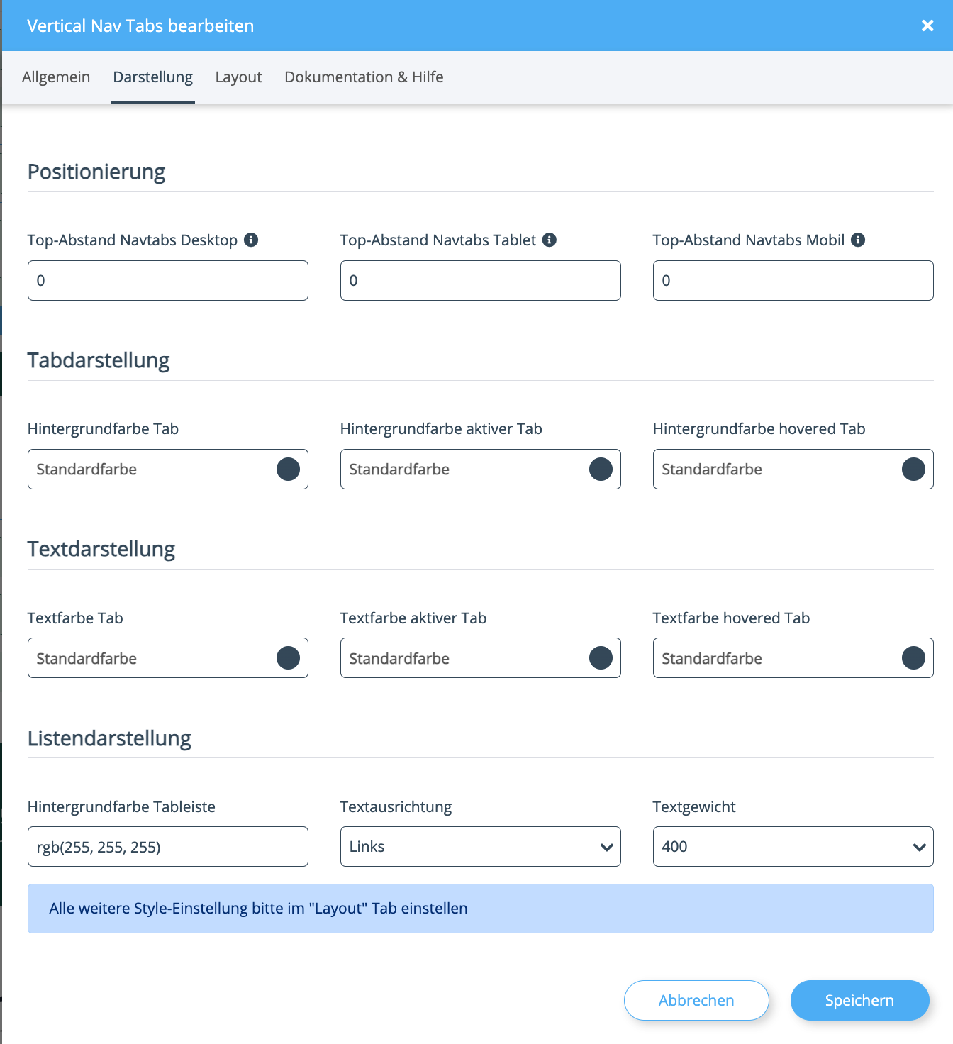 Darstellung