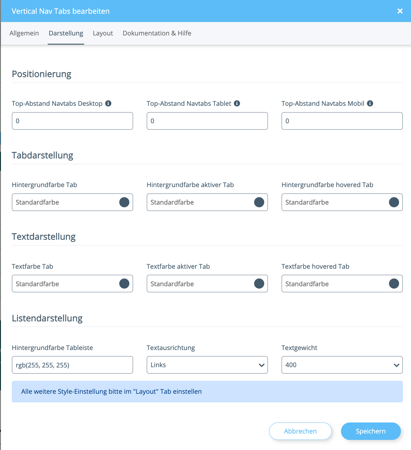 Darstellung