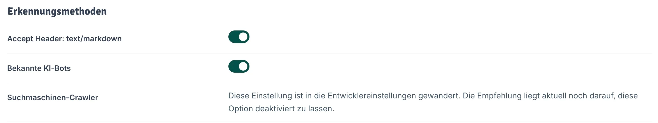 KI & Crawler Erkennungsmethoden